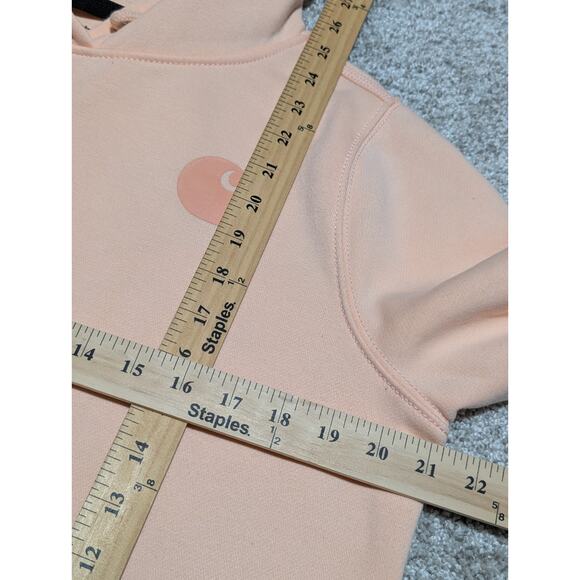 Carhartt Women's Salmon Relaxed Fit Logo Graphic Sweatshirt M EUC - Picture 6 of 6